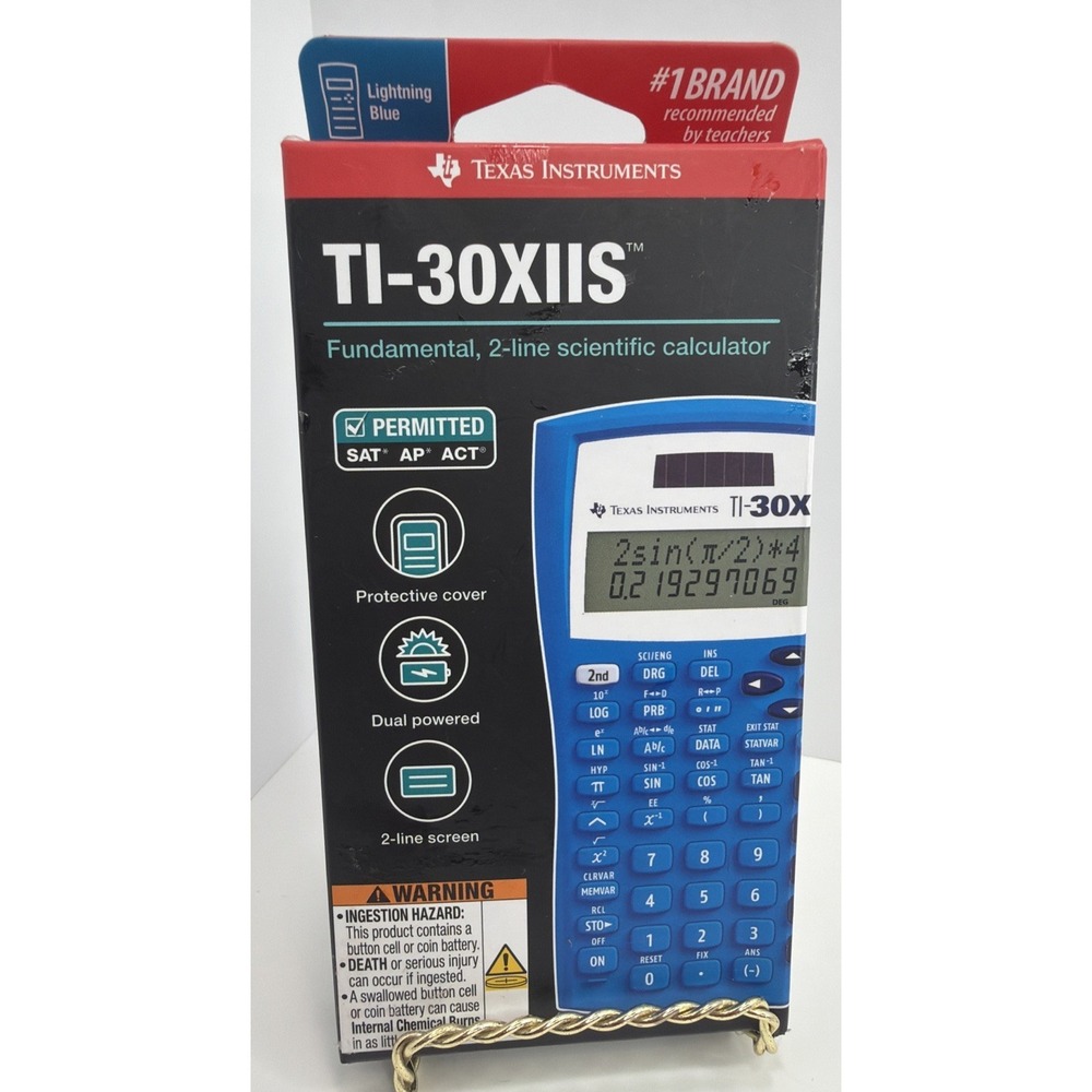 Texas Instruments TI-30X IIS Two-Line Scientific Calculator  SAT & ACT Approved